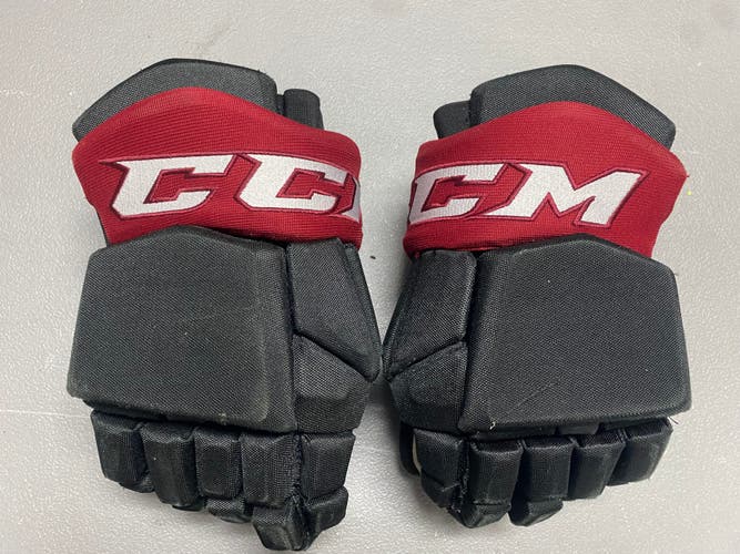 CCM HGTK Tacks Pro Stock Hockey Gloves 14" Black COYOTES 4107
