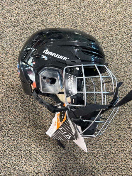 Black Small Warrior Alpha One Pro Helmet (New)