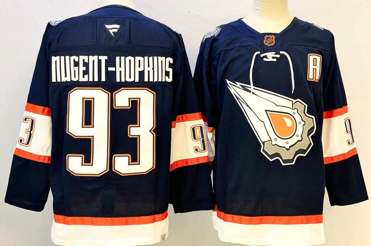 Edmonton Oilers 93 Ryan Nugent-Hopkins Ice Hockey Jersey 93  Size 52