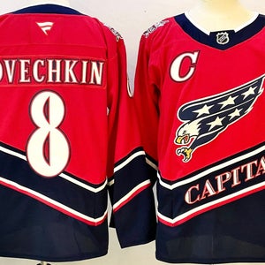 Washington Capitals 8 Alexander Ovechkin Ice Hockey Jersey Size 56