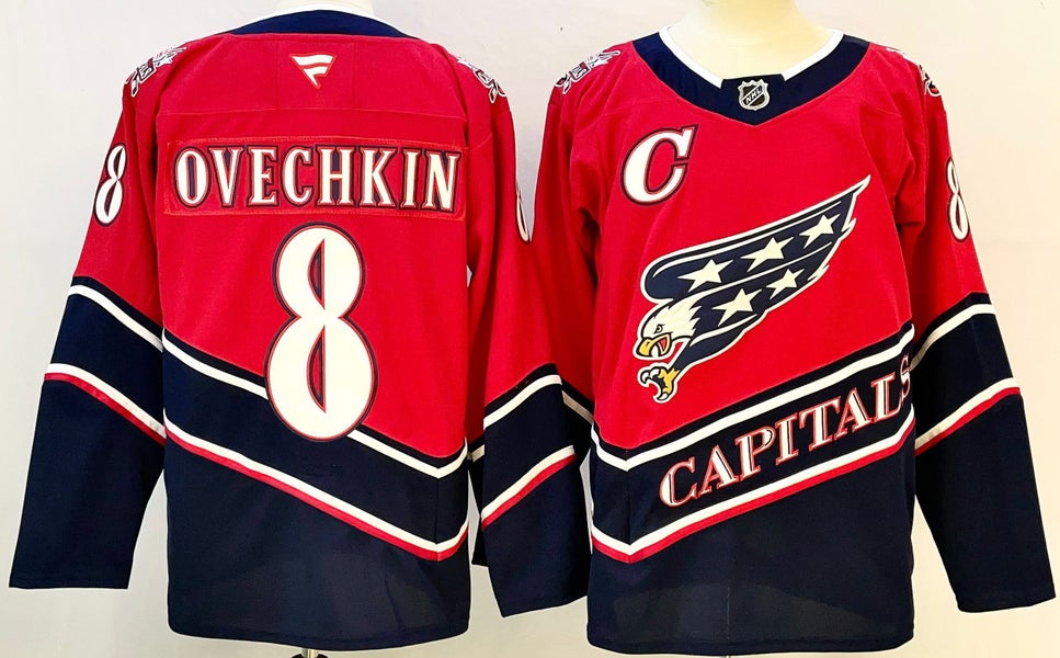 Washington Capitals 8 Alexander Ovechkin Ice Hockey Jersey Size 56