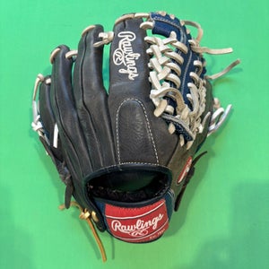 Black Rawlings RCS RH Infield Baseball Glove 11.75"