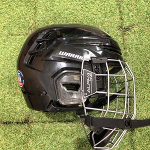 Black Large Warrior Alpha One Pro Helmet (New)