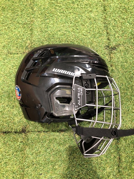 Black Large Warrior Alpha One Pro Helmet (New)