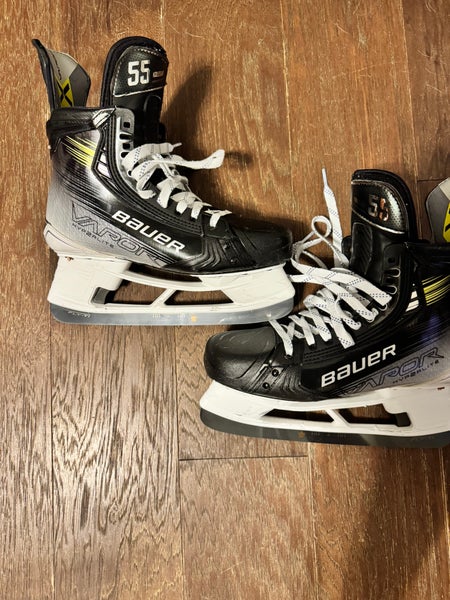 Set 1-Bauer Hyperlite 2 Hockey Skates Pro Stock, Fly Ti Steel Included
