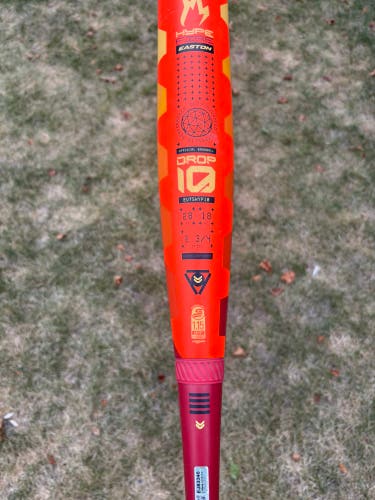 2025 Easton Hype Fire Composite USSSA Certified Bat (-10)  18 oz 28" (Used)