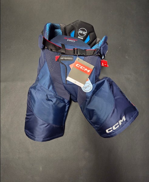 Senior Medium CCM Jetspeed Pro Hockey Pants Navy/white