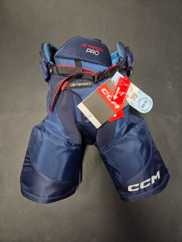 Junior Medium CCM Jetspeed Pro Hockey Pants Navy