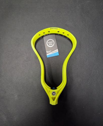 New Warrior Evo QX-O unstrung Lacrosse Head - neon yellow