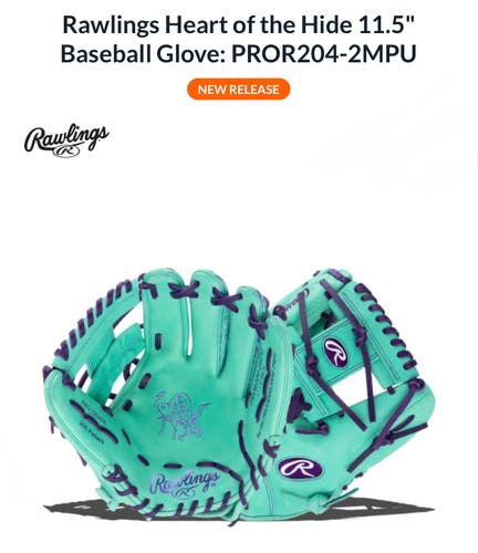 Rawlings Heart of the Hide 11.5" baseball glove. New release 2025 model PROR204-2MPU