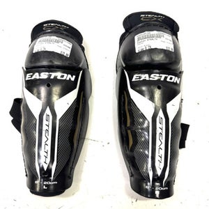 Used Easton STEALTH Youth Shin Guards Black 8" 11860-S000295706