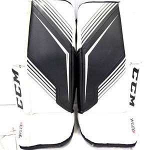 Used CCM YFLEX Goalie Leg Pads Youth White 22" 11860-S000295726