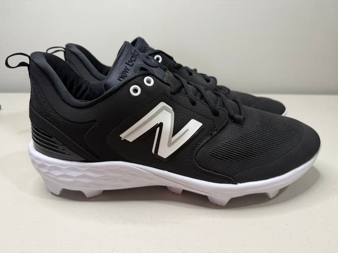 Size 16 Men’s New Balance Cleats Fresh Foam X 3000 V6 Black Molded Baseball