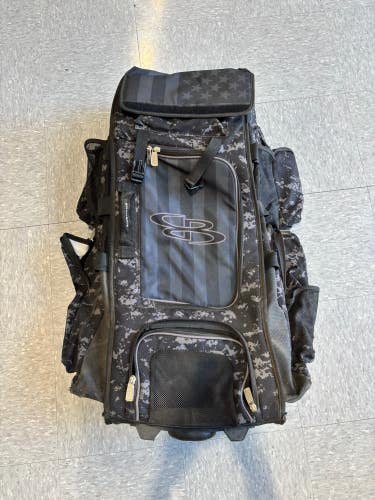 Black Boombah Superpack Catcher's Bag