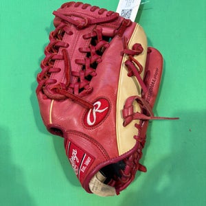 Red Rawlings Gold Glove Elite RH Infield Baseball Glove 11.5" (Used)