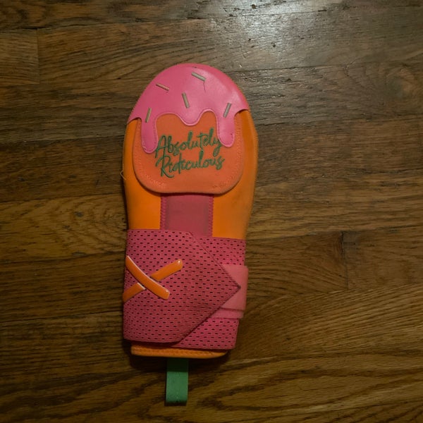 Absolutely Ridiculous  RAINBOW SHERBET ADULT Sliding Mitt *good Condition