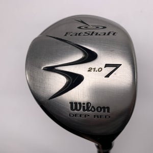 Wilson Deep Red 7 Fairway Wood 21* Grafalloy FatShaft Regular Graphite Mens RH