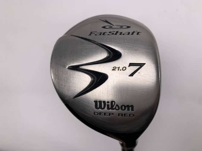 Wilson Deep Red 7 Fairway Wood 21* Grafalloy FatShaft Regular Graphite Mens RH
