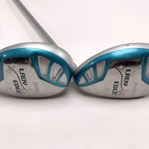 Tour Edge Lady Edge 6 & 7 Hybrid Set 28* 31* Lady Edge Ladies Graphite Womens RH