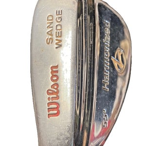 Wilson Golf Harmonized L Sand Wedge 55* LH Stiff Steel 35" New Jumbo Grip Lefty