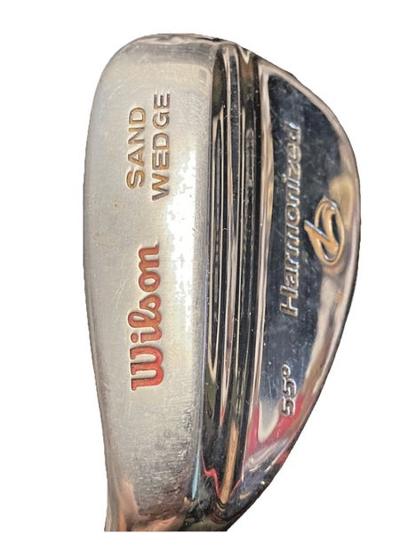 Wilson Golf Harmonized L Sand Wedge 55* LH Stiff Steel 35" New Jumbo Grip Lefty