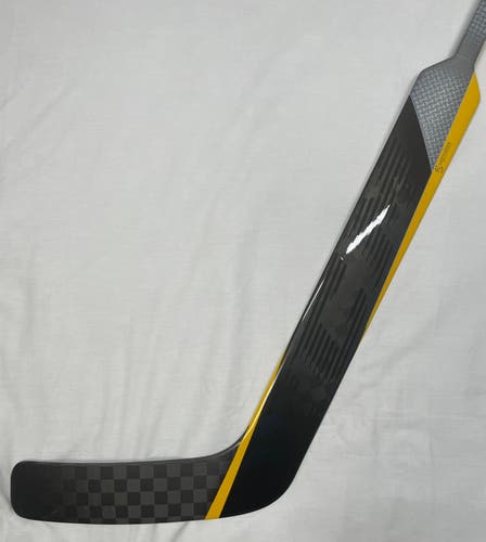NEW CCM EFlex 5 Pro Custom Goal Stick 24", Regular Hand, White/Gold/Black