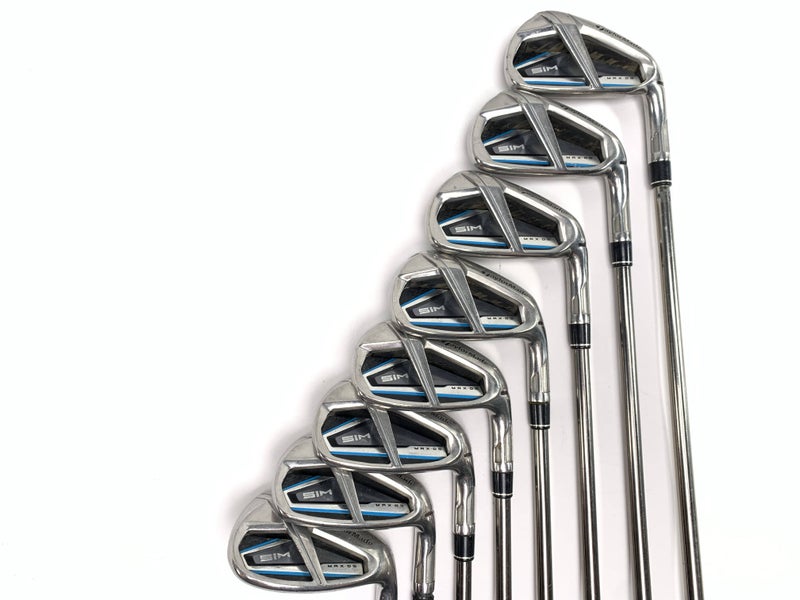 TaylorMade SIM MAX OS Iron Set 5-PW+GW+SW Recoil ESX 460 F3 Regular RH