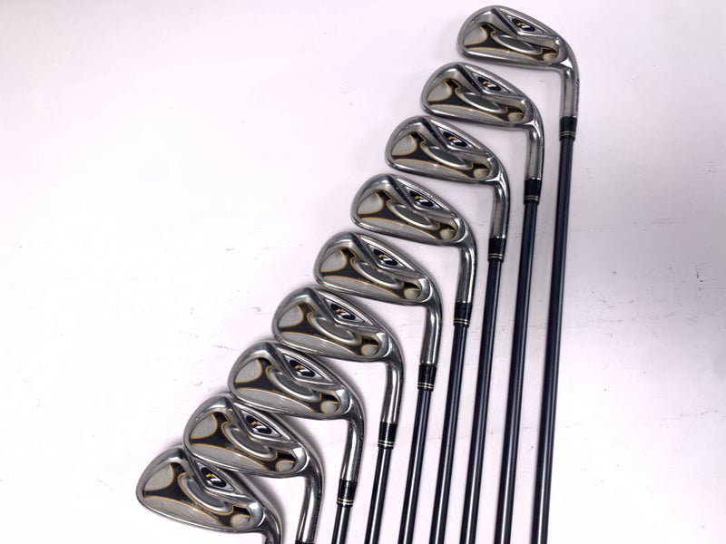 TaylorMade R7 Iron Set 3-PW+GW REAX 65g Stiff Graphite Mens RH +1.5''