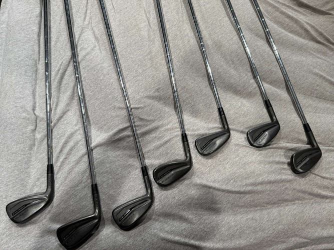 Men's Cobra King Forged TEC X Left Hand Iron Set Steel Shaft (Used)