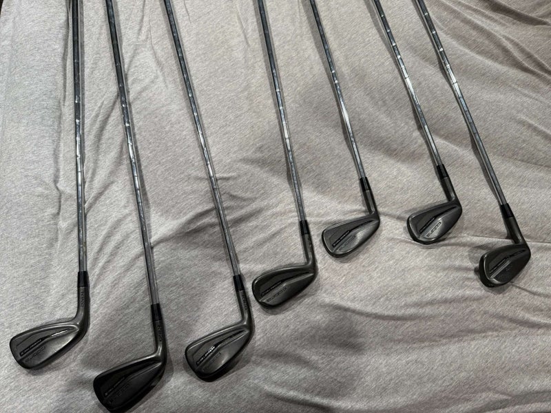 Men's Cobra King Forged TEC X Left Hand Iron Set Steel Shaft (Used)