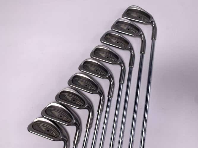 Ping Eye 2 Iron Set 2-PW Black Dot Karsten ZZ-Lite Stiff Steel Mens RH