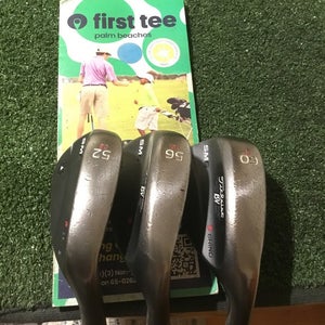 Titleist Vokey Design SM6 Black Wedge Set (GW, SW, LW) Wedge Flex Steel Shafts