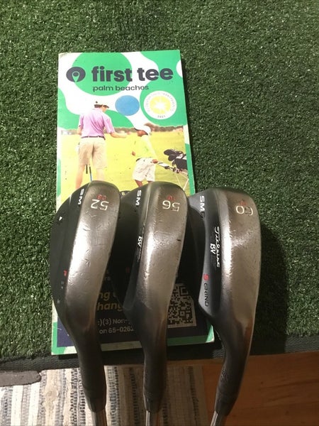 Titleist Vokey Design SM6 Black Wedge Set (GW, SW, LW) Wedge Flex Steel Shafts