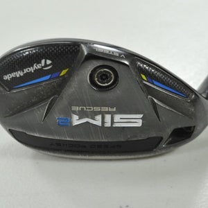 LEFT HANDED TaylorMade SIM2 Rescue 4-22* Hybrid Stiff Flex Graphite #198239