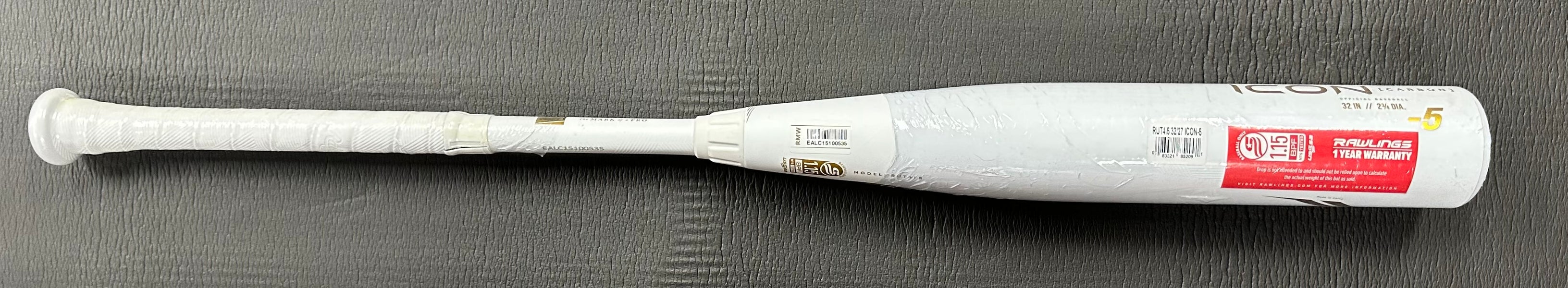 New 2024 Rawlings Icon 2-Piece Composite USSSA Bat (-5) 32" 27oz (*New in wrapper*)