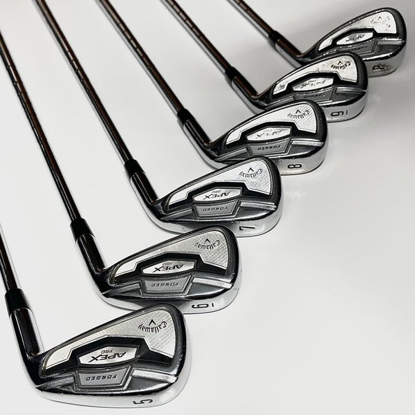 Callaway Apex 16 Pro 5-9, PW Right Handed Stiff Flex Steel Shafts