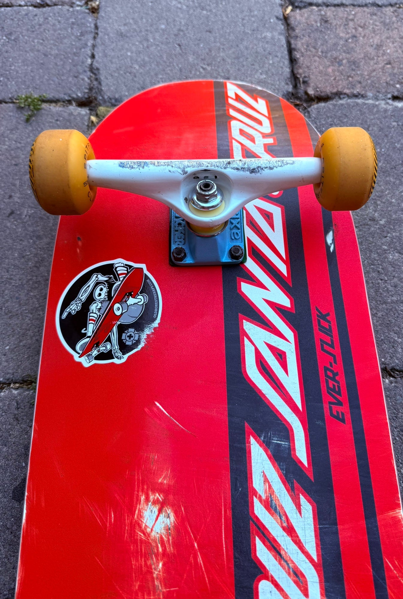 スケートボード Santa Cruz Dressen Ever Slick Santa Cruz Eric Dressen EverSlick Skateboard Deck NEW FREE