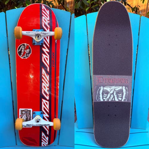 SANTA CRUZ SKATEBOARDS - ERIC DRESSEN “EYES” EVERSLICK COMPLETE SKATEBOARD 9.31”