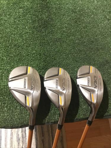 Adams Idea A5 OS Iron Hybrids Set (3H-4H-5H) Regular Lightweight Graphite *VGC*
