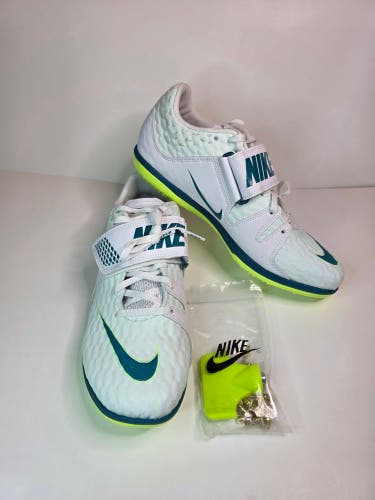 BNWOB Mens Nike High Jump Elite Track Spikes Sz 7.5(wmns 9) FZ9636-100