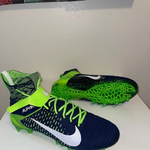 Nike Alpha Menace Elite 2 Football Cleats NFL Seattle Seahawks BV2077-400 Sz 16