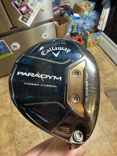 3 Wood Callaway Paradym Right Handed Fairway Wood Stiff Flex