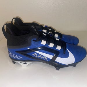 Nike Alpha Menace 4 Elite Pro Football Cleats Hyper Royal Blue FD7037-400 Sz 9.5
