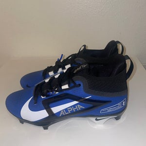 Nike Alpha Menace Elite 4 Men Cleat FD7036 400 Blue Black Size 8.5