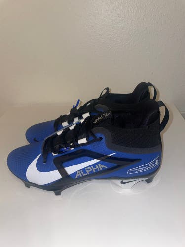 Nike Alpha Menace Elite 4 Men Cleat FD7036 400 Blue Black Size 8.5