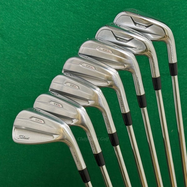 Titleist 2021 T200/T100s Forged 4-PW Iron Set TT AMT Tour White S300 Steel Stiff