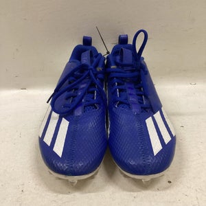 Used Adidas Adult FB Cleats Royal Blue And White Senior 7 11725-S000490050