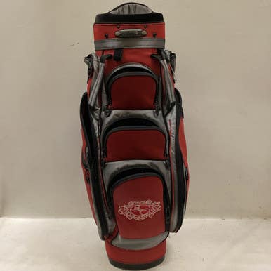 Used Ping EQUINOX Mens Cart Bag Black And Red 11725-S000490015
