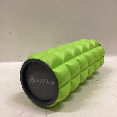 Used Gaiam Exercise Foam Roller Neon Green SM 11725-S000490008