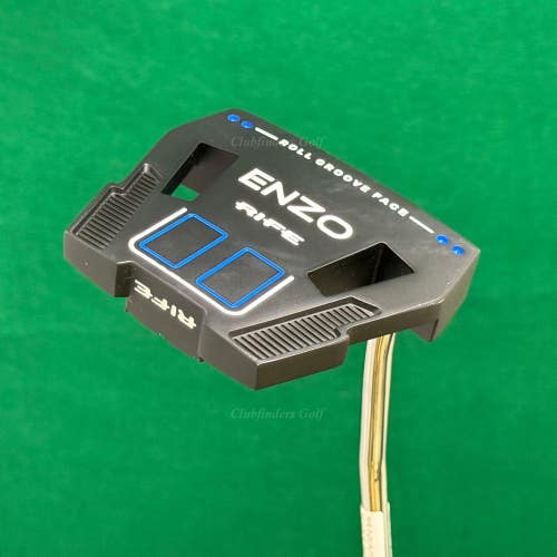 Rife Golf ENZO Roll Groove Face 38" Double-Bend Mallet Belly Putter w/ HC